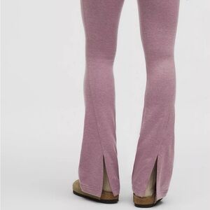 Lululemon Softy Suedey Split-Hem high rise mini flare pants in Lavender Lux